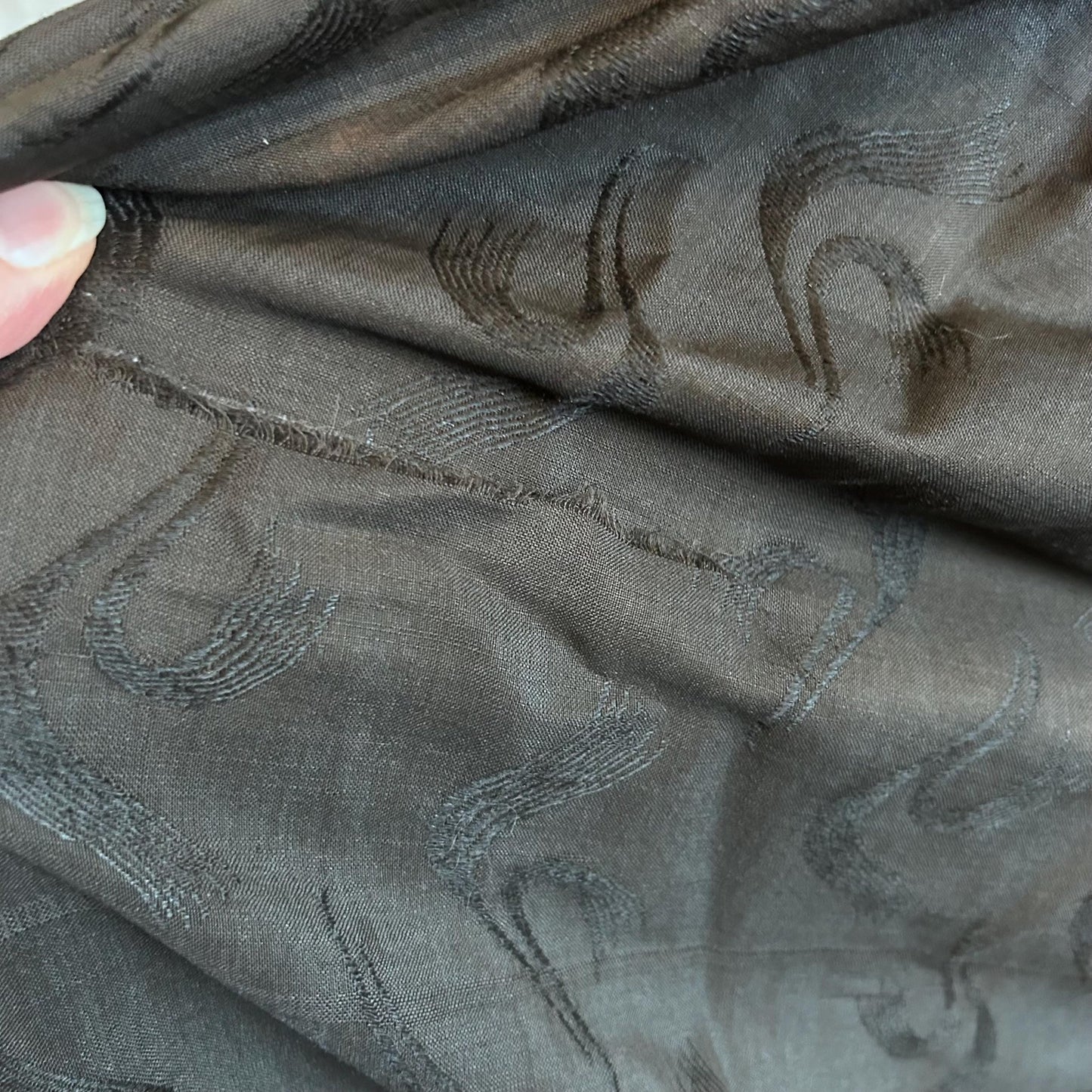 fabric pattern& repair of Victorian cape with deep ruched collar, German, Austrian origin - Splendid Vintage World