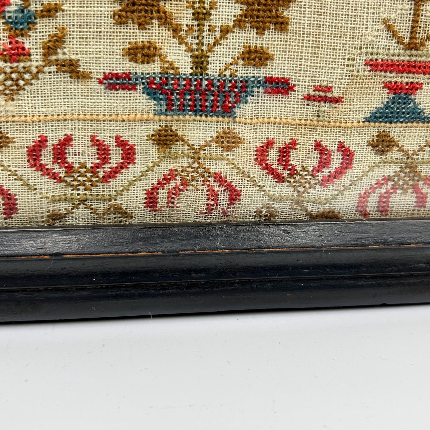 Antique Georgian Religious Sampler dated 1828 by E Parry aged 11 years - Splendid Vintage World