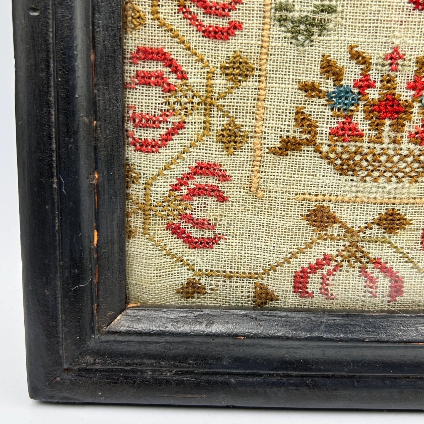 Antique Georgian Religious Sampler dated 1828 by E Parry aged 11 years - Splendid Vintage World