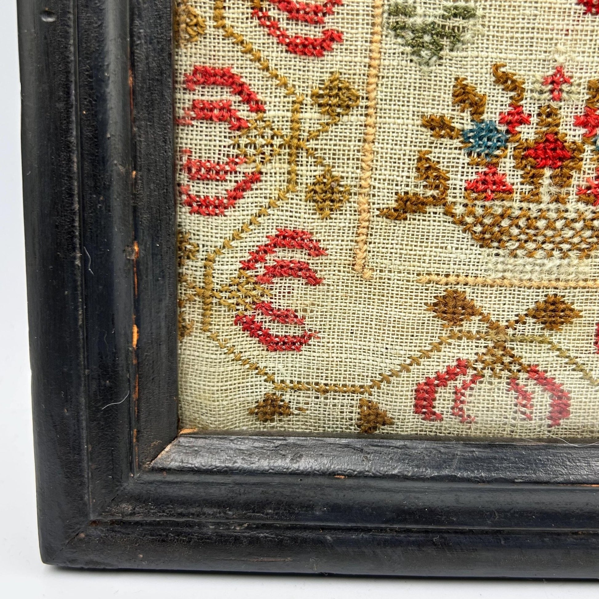 Antique Georgian Religious Sampler dated 1828 by E Parry aged 11 years - Splendid Vintage World