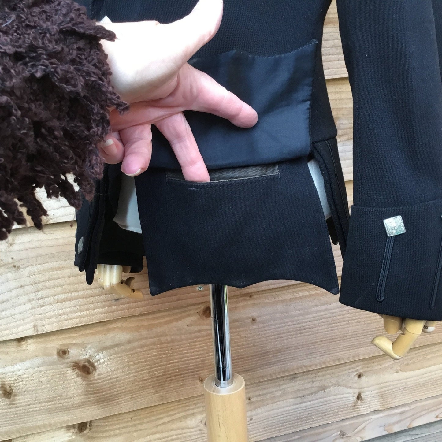 pocket detailing of child's jacket