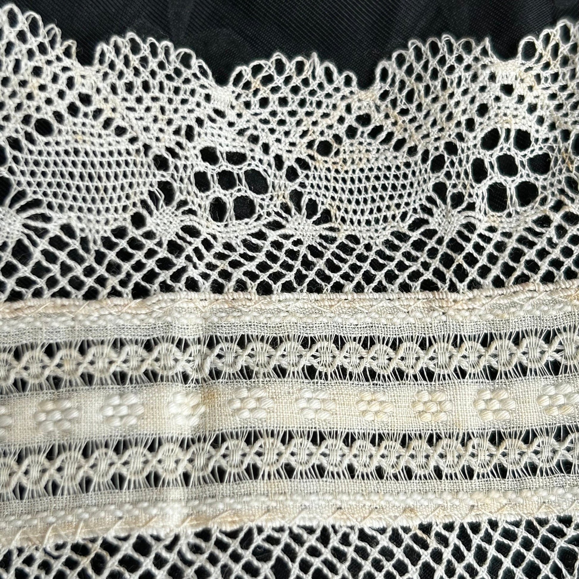 Antique White Lace Trim: Exquisite Vintage Detail, 2m x 8.5cm Wide - Splendid Vintage World