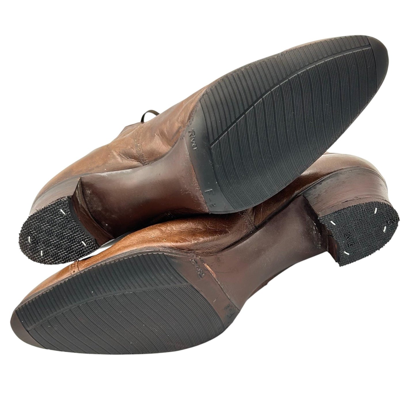 Edwardian brown leather lace up ankle boots size 6 re - heeled & re - soled - Splendid Vintage World