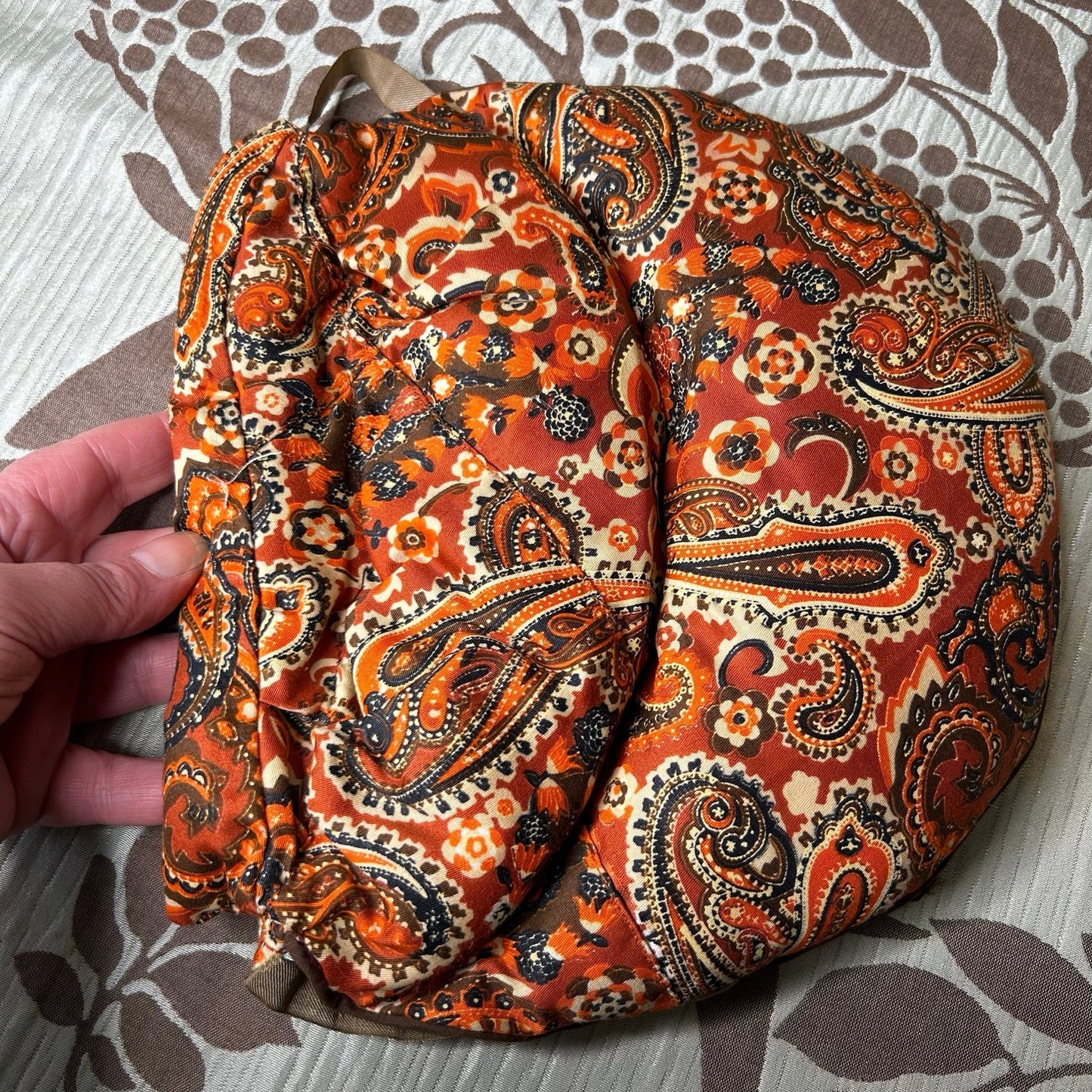 Victorian Style Paisley Bustle Pad - Reenactment Costume Prop - Splendid Vintage World