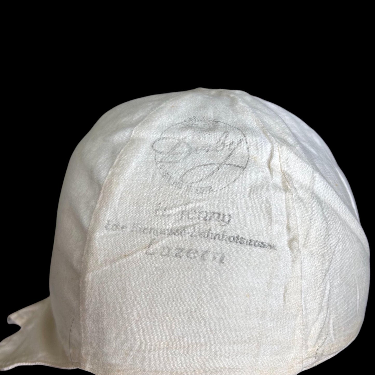 Vintage 1930s H. Jenny Luzern Hat Liner: Aviation/Motorcycle Collectible - Splendid Vintage World