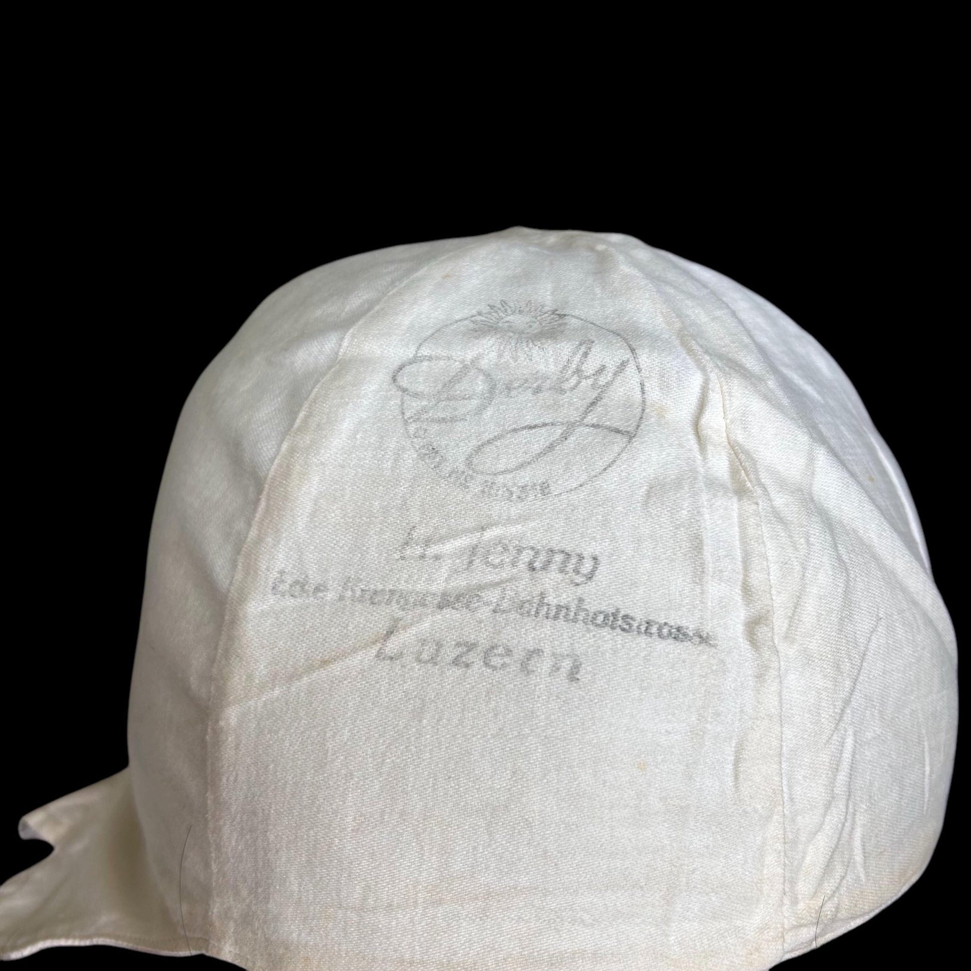 Vintage 1930s H. Jenny Luzern Hat Liner: Aviation/Motorcycle Collectible - Splendid Vintage World