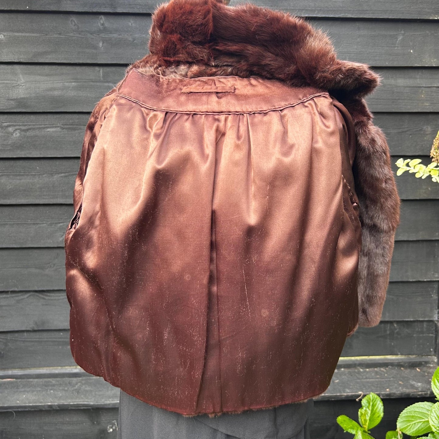 Vintage 1950s fur jacket, cropped with cropped sleeves - Splendid Vintage World