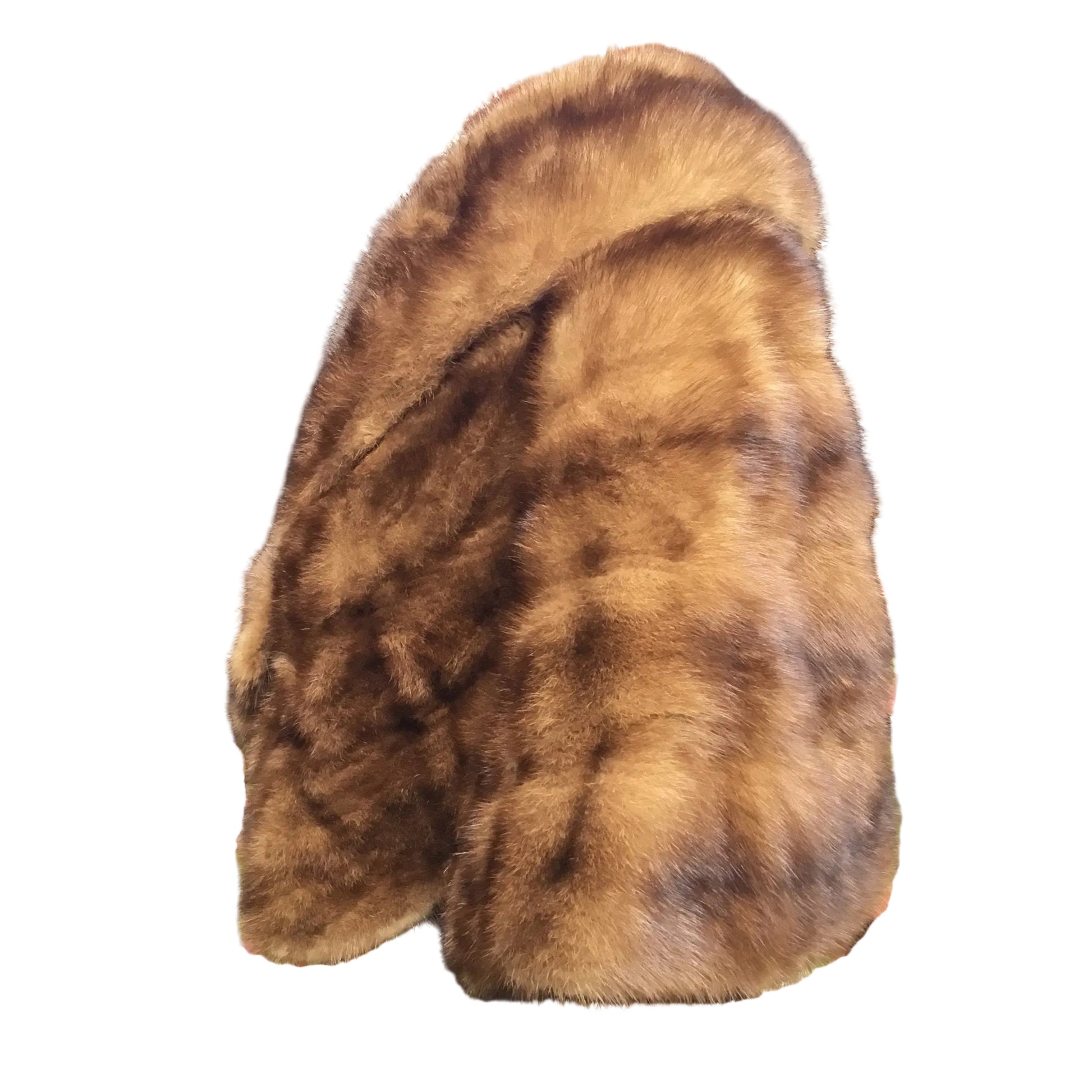 Vintage Mink Fur Stole side view on mannequin on white background  - Splendid Vintage World
