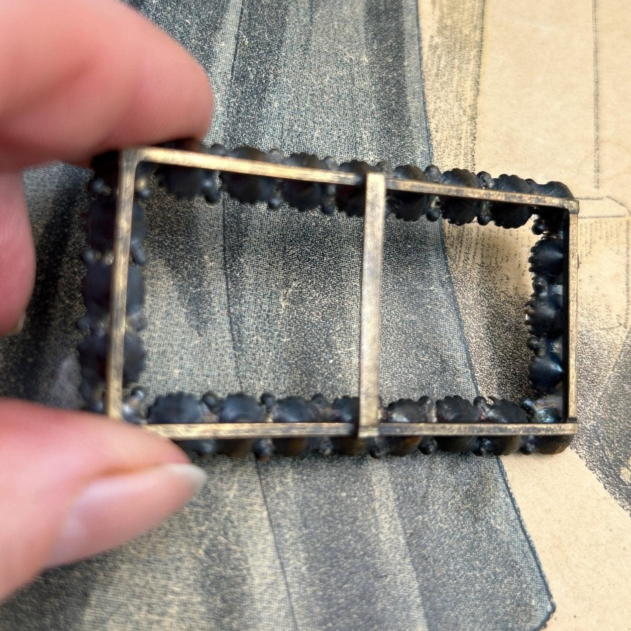 Vintage sash buckles paste diamante dress adornments belt buckles - Splendid Vintage World